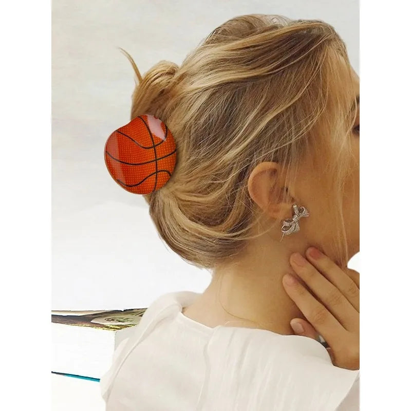 Sports Shark Claw Hair Clips – Basketball & Football Design Shark Claw Hair Clip Babs