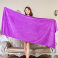 Oversized Microfiber Bath Towel 150x200cm | Quick-Dry Microfiber Bath Towel Babs medium purple 100x200cm