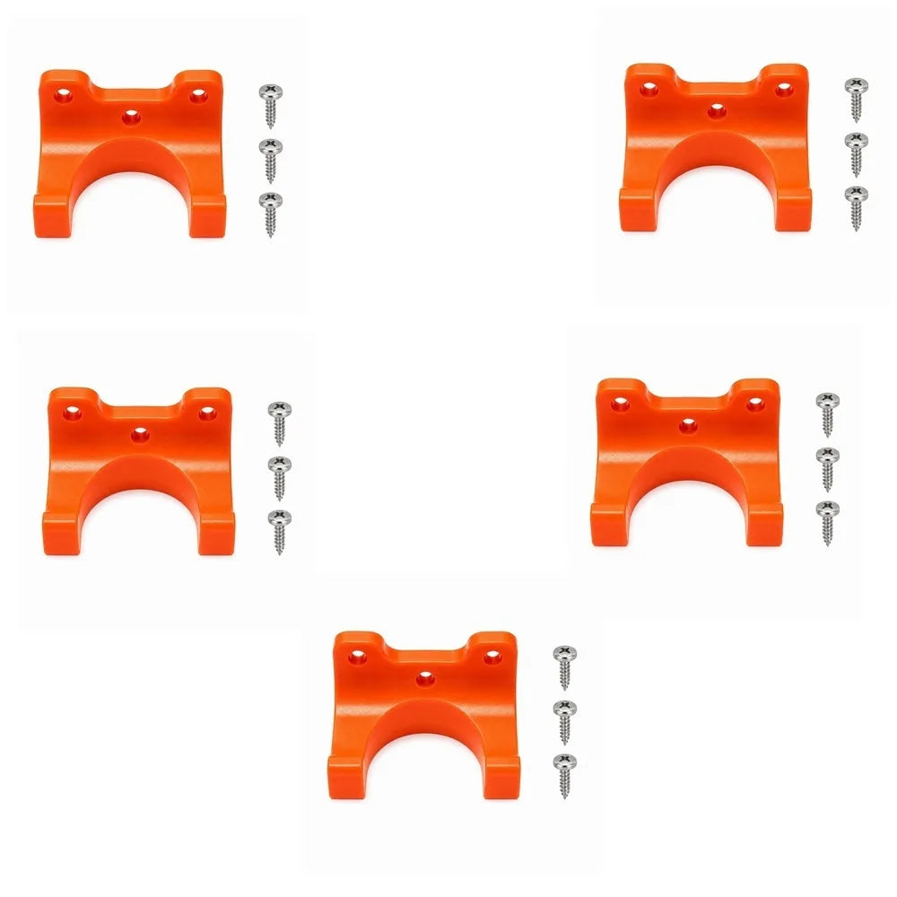5-Pack Tool Hanger Hooks – Garage, Garden & Hat Storage Wall Storage Hooks Babs 5pcs Orange