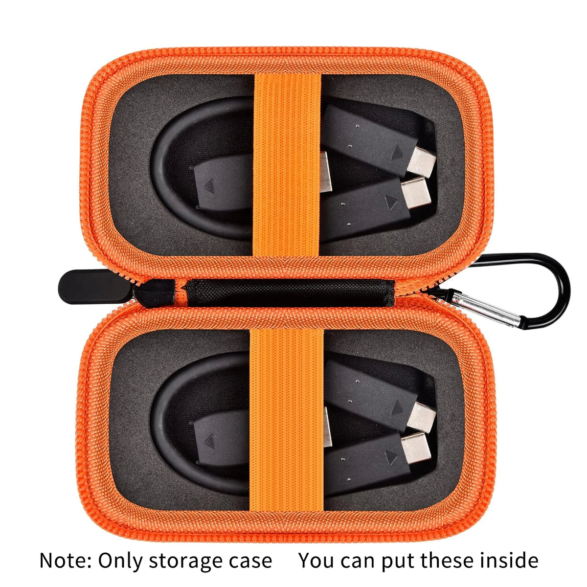 Paiyule EVA Case for SanDisk Extreme Portable SSD – Holds 2 Drives SSD Carry Case Babs Orange
