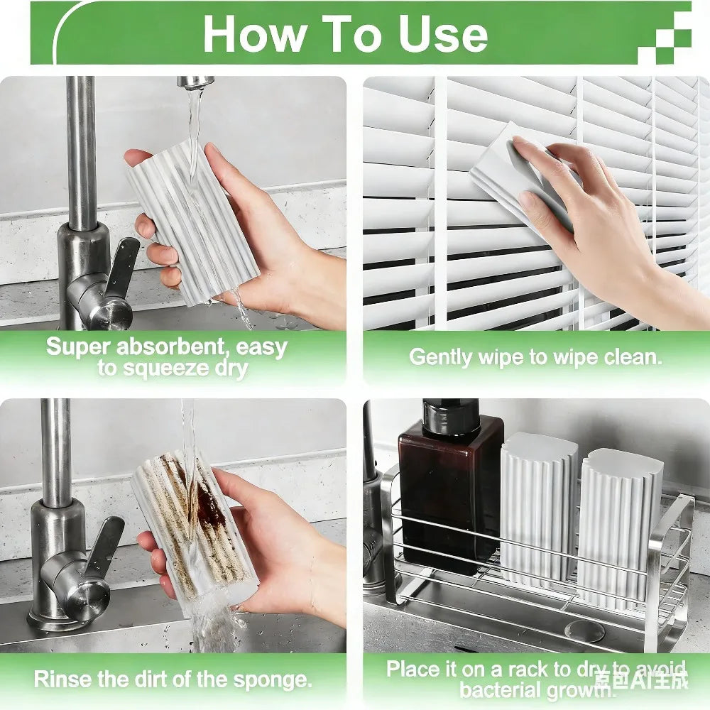 PVA Damp Dusting Sponge – Blinds, Glass & Baseboards Cleaning Sponge Babs