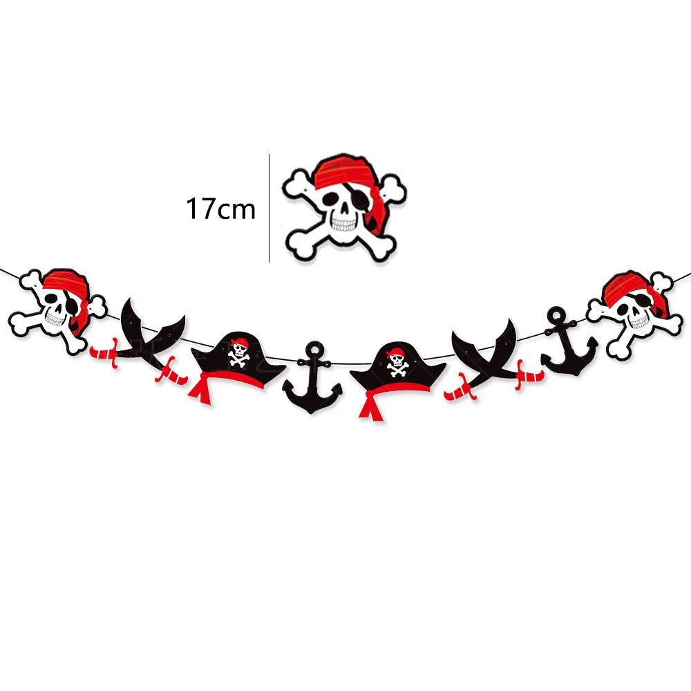 Pirate Theme Disposable Tablecloth – Skull & Treasure Map Party Disposable Tablecloth Babs banner