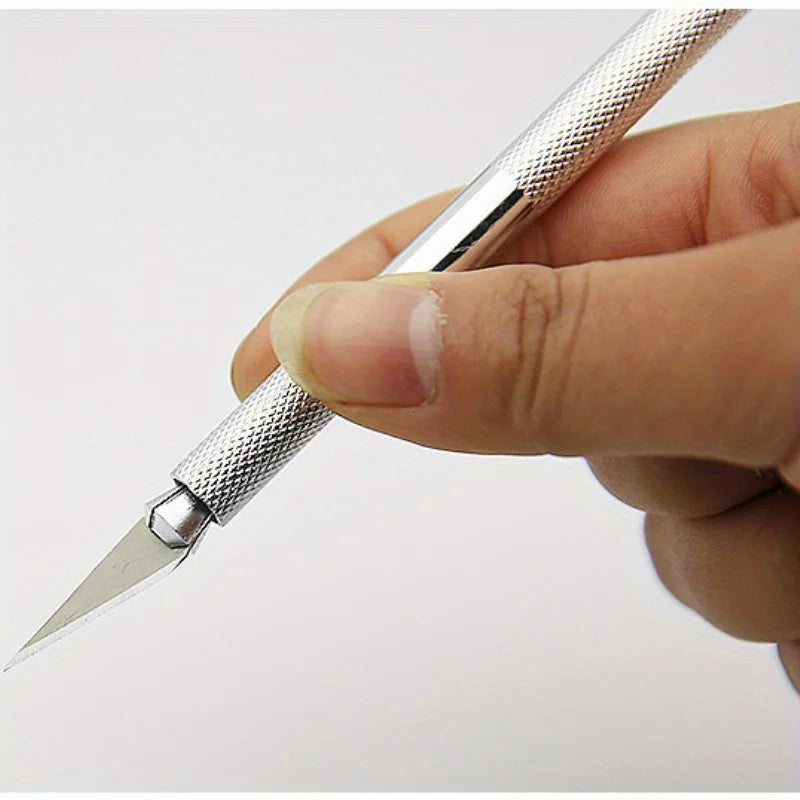 Precision Hobby Knife + 5 Blades – Craft Cutting Multi Tool Hobby Craft Knife Babs