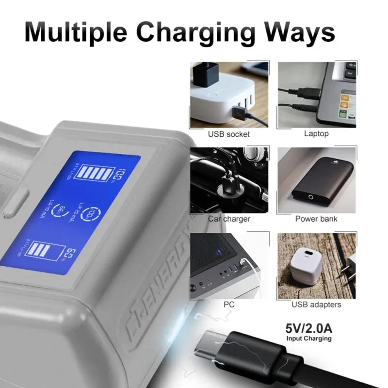 Smart Battery Charger AA AAA 18650 21700 Coin Cell – USB Smart Battery Charger Babs