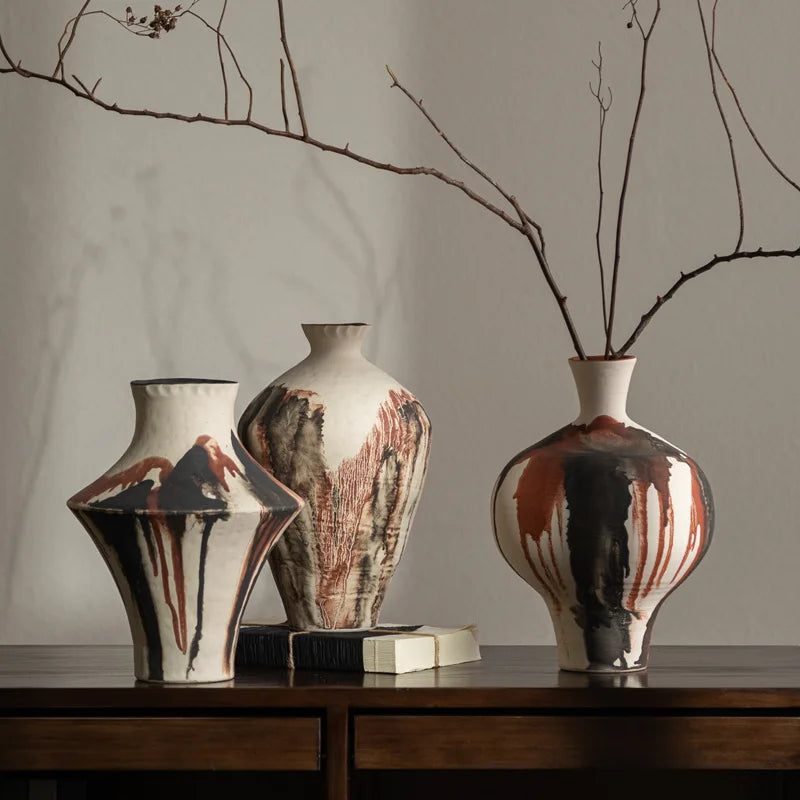 Ceramic Vase – Modern Aesthetic Desktop Flower Bottle Décor Ceramic Decorative Vase Babs