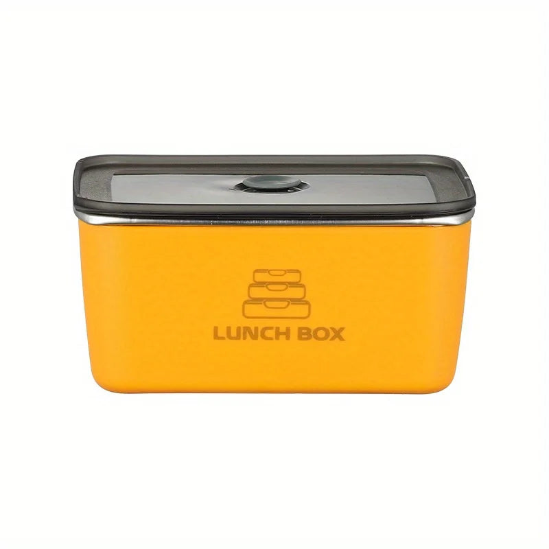 Stainless Steel Bento Box – Portable Anti-Overflow Lunch Container Stainless Steel Lunch Box Babs Orange