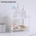 Multi-Tier Desktop Storage Shelf Organizer – Home & Office Desktop Storage Shelf Babs white