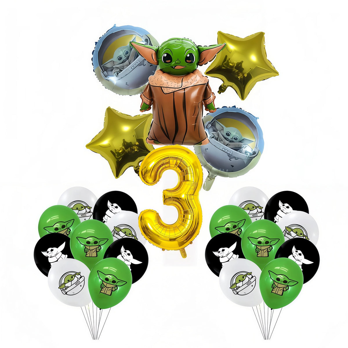 Yoda Baby Theme Birthday Party Supplies – Plates, Cups & Balloons