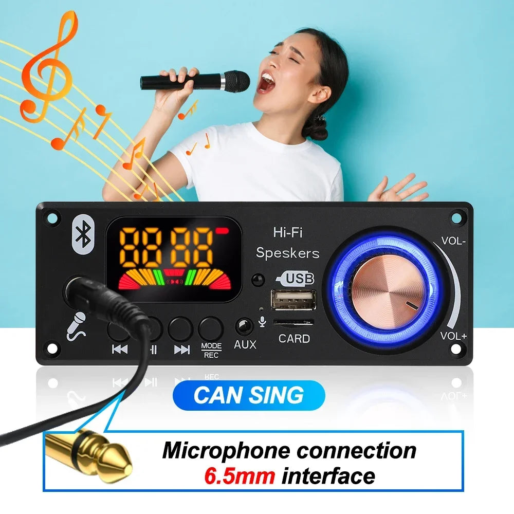 KEBIDUMEI 160W Bluetooth 5.1 MP3 Decoder Board Amplifier FM Radio Bluetooth Amplifier Board Babs