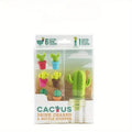 Cactus Silicone Wine Bottle Stopper & Glass Label Marker Wine Bottle Stopper Babs green