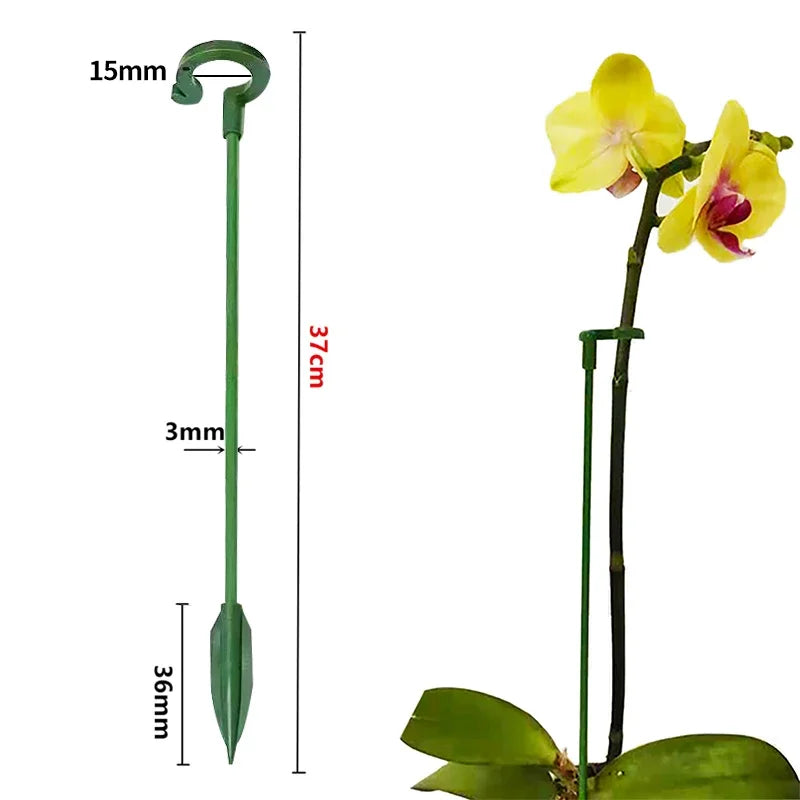 Plastic Plant Stem Supports – Reusable Flower Stakes 2/5/10 Pack Plant Stem Supports Babs 37cm 15pcs