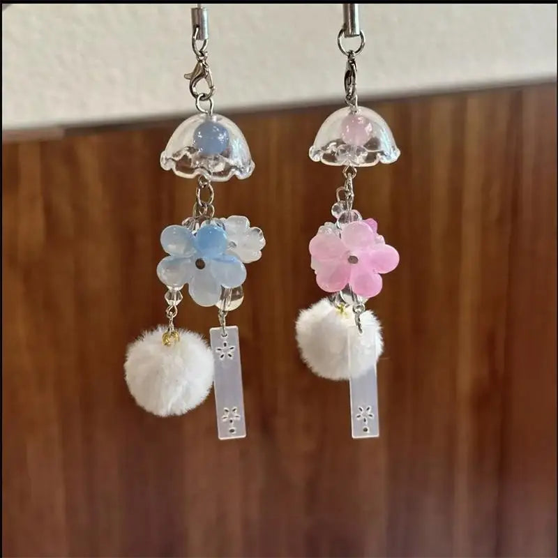Bellflower Tassel Car Rearview Mirror Pendant Ornament Car Hanging Ornament Babs