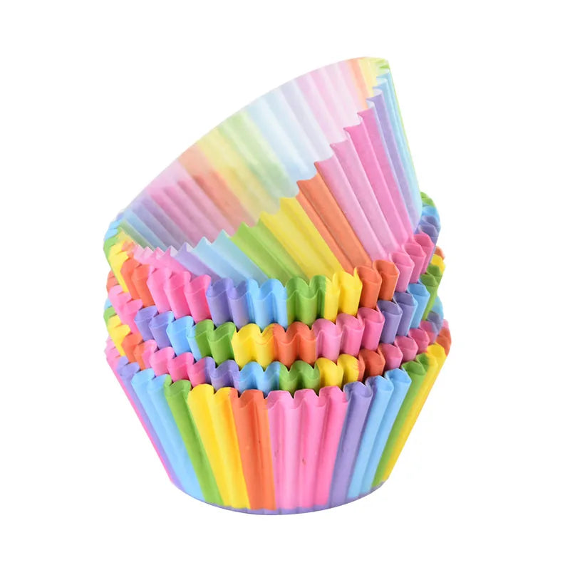 100pcs Multicolor Cupcake Paper Liners – Party Baking Cups Cupcake Paper Liners Babs