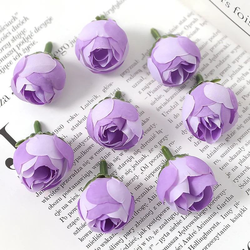 Silk Rose Artificial Flowers 20/30Pcs – Wedding & Home Decor Artificial Silk Roses Babs Purple 20Pcs
