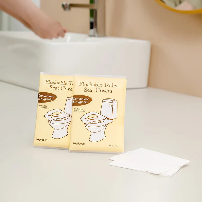 Disposable Toilet Seat Covers – Flushable & Portable, 10–80 Pack Disposable Toilet Cover Babs