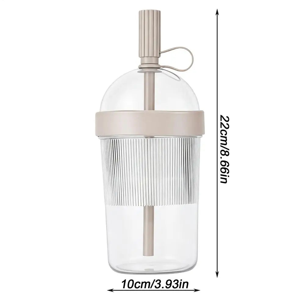 Reusable Coffee Cup with Lid & Straw – Travel & Office Reusable Travel Cup Babs Chocolate