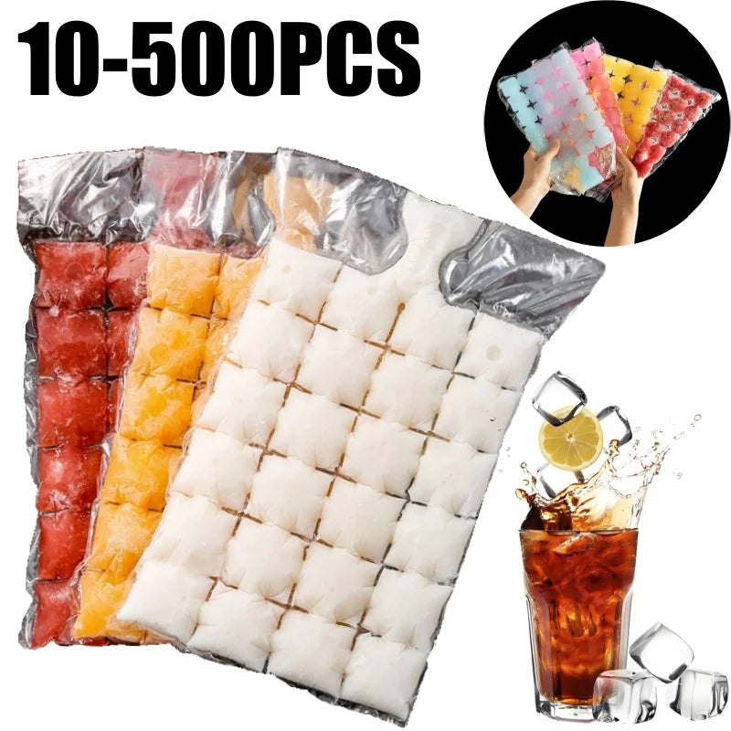 Food Grade Ziplock Ice Cube Bags – Clear Freezer Storage Freezer Storage Bags Babs
