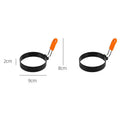 Stainless Steel Fried Egg Ring with Silicone Handle | Non-Stick Egg Ring Mold Babs 2pcs-9cm