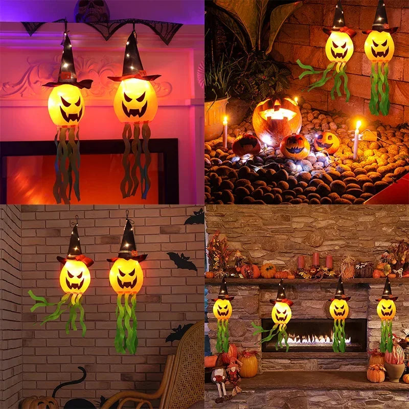 Halloween LED Ghost Hanging Decorations – Haunted House Lights Halloween Hanging Decoration Babs