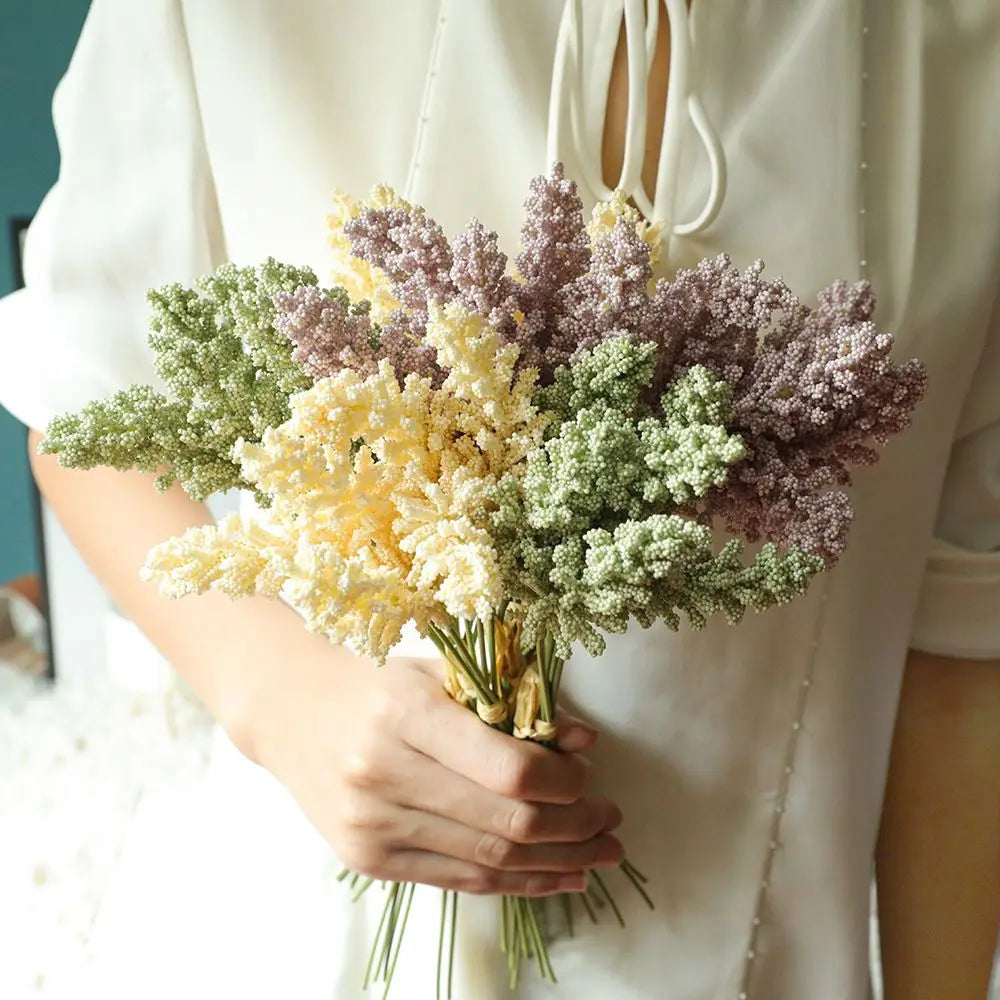 Artificial Foam Lavender Bouquet – Wedding & Home Decor Gift Artificial Flower Bouquet Babs