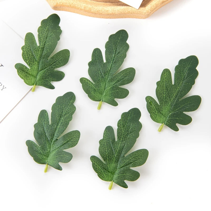 50PCS Artificial Silk Watermelon Leaves – DIY Wedding & Home Decor Artificial Decorative Leaves Babs