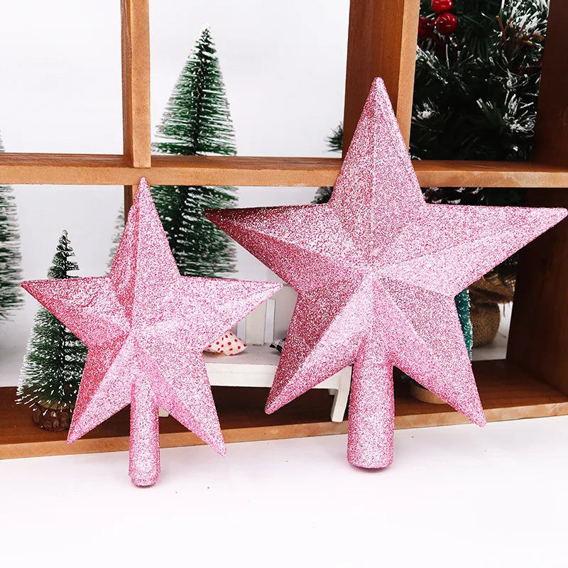Gold Christmas Tree Top Star Ornament – 15cm & 20cm Christmas Tree Topper Babs