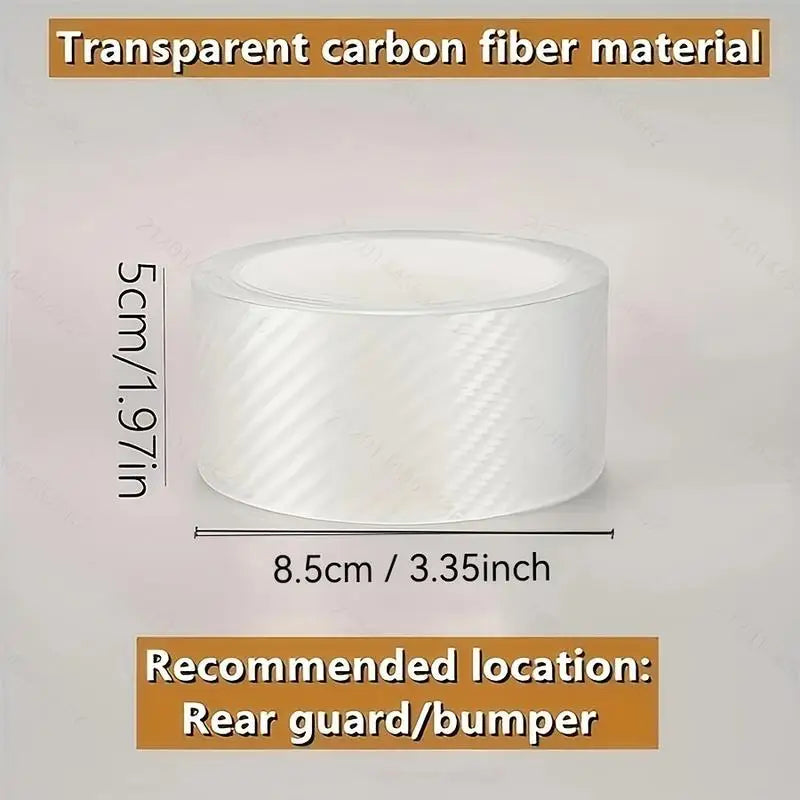 Car Door Edge Protector Carbon Fiber Anti-Collision Tape 2 Rolls Car Door Protector Tape Babs