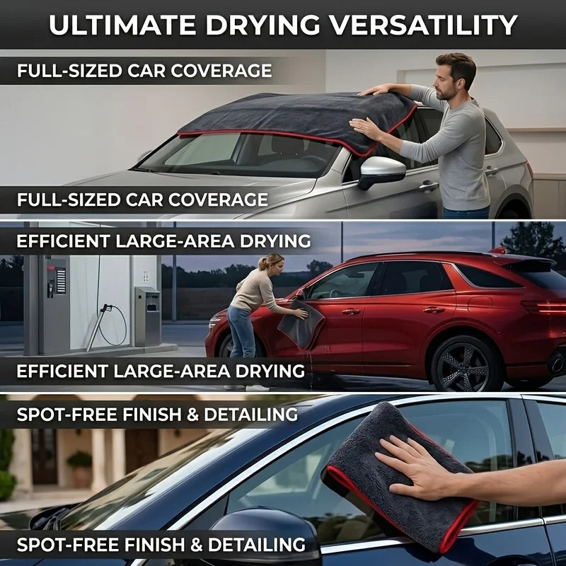 XXL Microfiber Car Drying Towel – Twisted Ring Super Absorbent Car Drying Towel Babs
