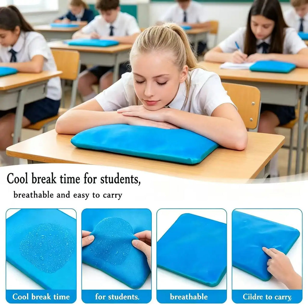 Ergonomic Cooling Gel Neck Pillow for Summer Naps & Sofa Rest Cooling Gel Pillow Babs