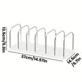 Foldable Desk Bookshelf – Stainless Steel & PP Anti-Slip Rack Desk Book Rack Babs WHITE 16-20 Cells