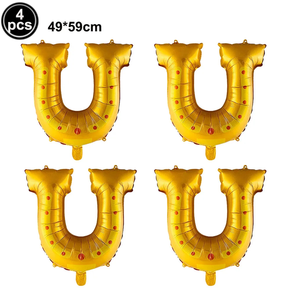 Western Cowboy Party Balloons – Boot Hat Pistol Foil Set Party Foil Balloons Babs iridescent As pictures show