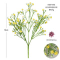 35cm Artificial Starry Sky Flower Head for Wedding & Home Décor Artificial Flower Head Babs Yellow 1Pcs