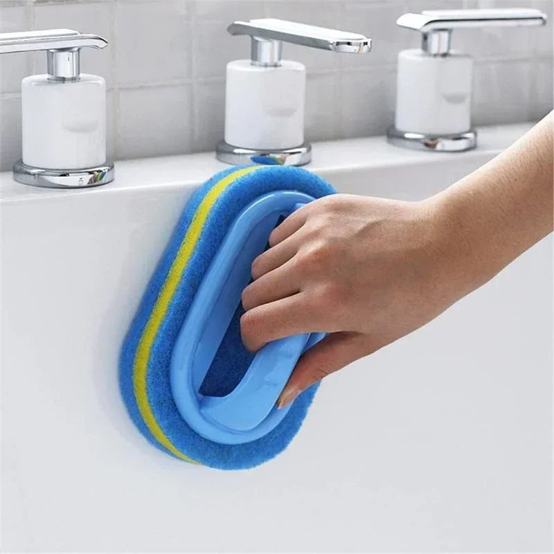 Sponge Scrub Brush with Handle – Bathtub, Tile & Kitchen Sponge Scrub Brush Babs