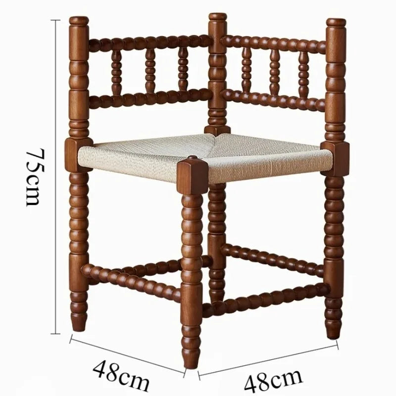 Vintage Solid Oak Dining Chair | Modern Chinese Wood Chair Wooden Dining Chair Babs
