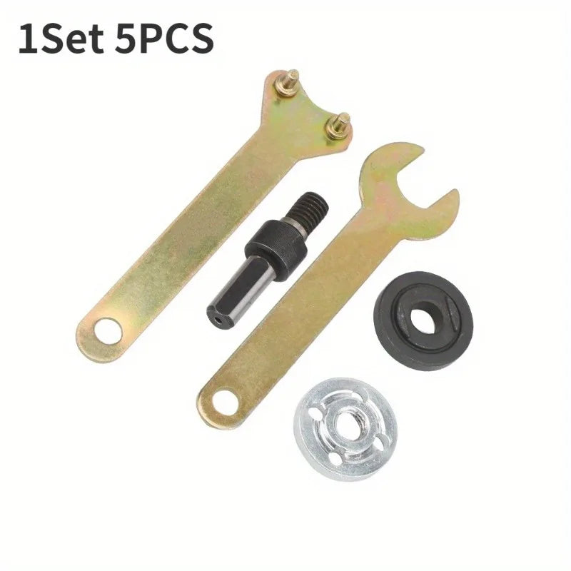 5-Pc 10mm Drill to Angle Grinder Adapter Kit – Cutting & Polishing Grinder Adapter Kit Babs