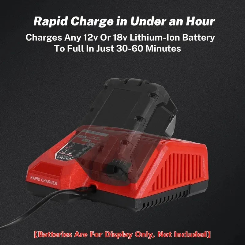 M12-18FC Dual-Port Lithium Battery Charger for M12 & M18 Power Tool Charger Babs