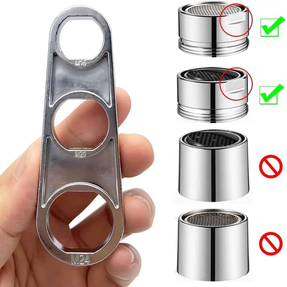 6-in-1 Faucet Wrench – Universal Aerator Removal Spanner Tool Faucet Aerator Wrench Babs