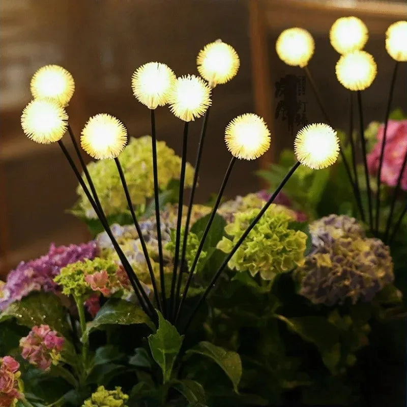 Solar Plush Ball Dandelion Ground Lights – Outdoor Lawn Décor Solar Garden Lights Babs
