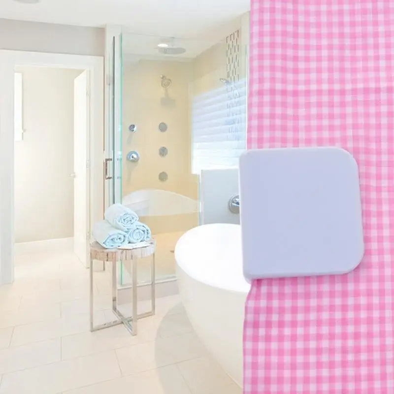 Anti-Splash Shower Curtain Clips Self-Adhesive – 2 Pack Shower Curtain Clips Babs