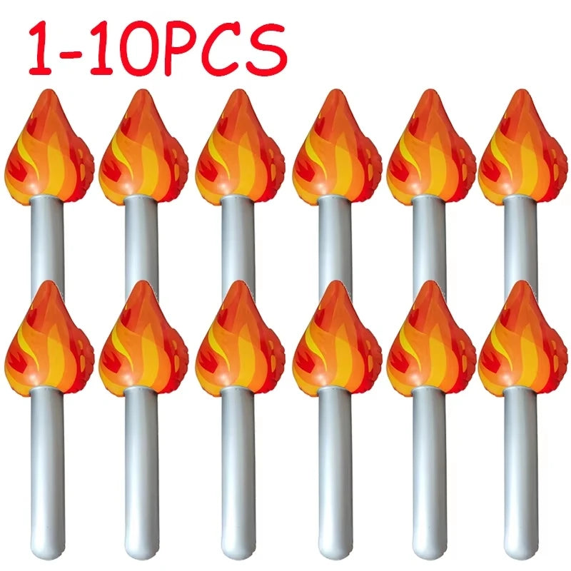 Inflatable Torch Props – Medieval Party & Sports Events (1–10 Pcs) Inflatable Party Prop Babs