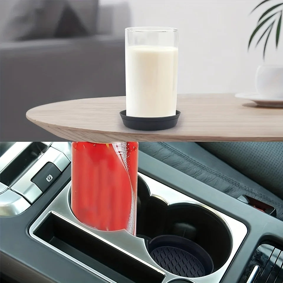 2pcs Silicone Car Cup Holder Coaster Anti-Slip Console Pad Car Cup Holder Pad Babs