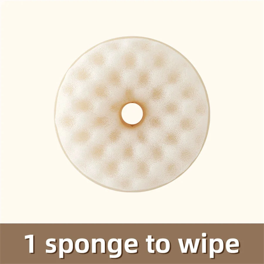 Suction Cup Dish Sponge Set – Wall Mount & 4 Foam Heads Kitchen Sponge Set Babs
