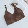 Seamless Women's Push Up Bra Bralette with Chest Pad Women's Bralette Babs Brown 40-68kg
