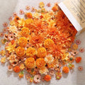 Artificial Silk Rose Flower Heads 3–12cm | DIY Wedding Decor Artificial Silk Flowers Babs Orange 50Pcs