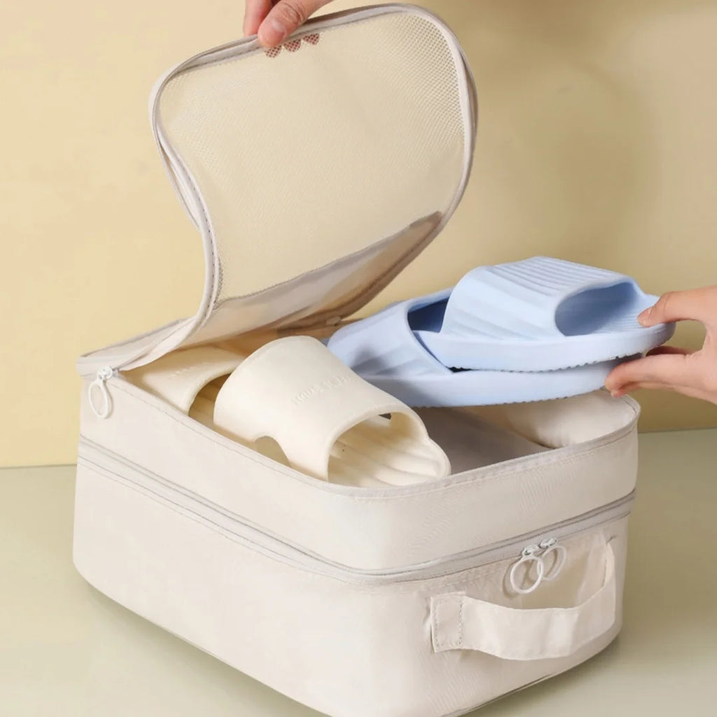 Travel Shoe Bags – Holds 3 Pairs | Carry-On Luggage Organizer Travel Shoe Bags Babs