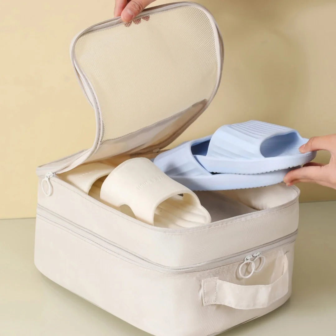 Travel Shoe Bags – Holds 3 Pairs | Carry-On Luggage Organizer Travel Shoe Bags Babs