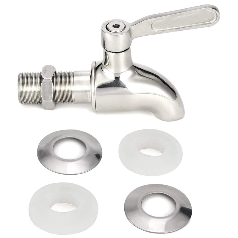 16mm Stainless Steel Beverage Dispenser Spigot Tap Faucet Beverage Dispenser Tap Babs