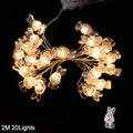 2M 20 LED Easter String Light Garland – Bunny, Egg & Carrot Easter Fairy Light Garland Babs rabbit