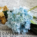 Artificial Silk Hydrangea Bouquet – Wedding & Home Décor Artificial Flower Bouquet Babs color 9 1 pc