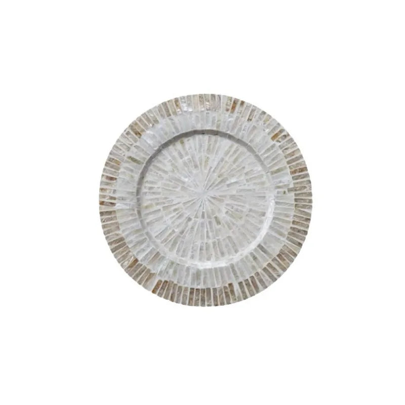 Round Shell Mosaic Heat-Resistant Table Mat & Coaster Decorative Table Mat Babs